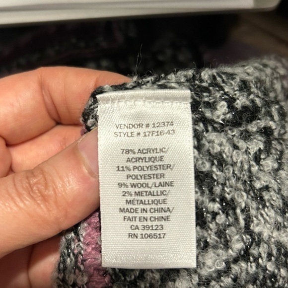 Northern Reflections Wool Blend Multicoloured Cardigan Size Medium - Picture 8 of 9